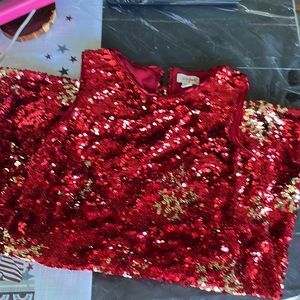 Cat  & Jack sequin snowflake dress.